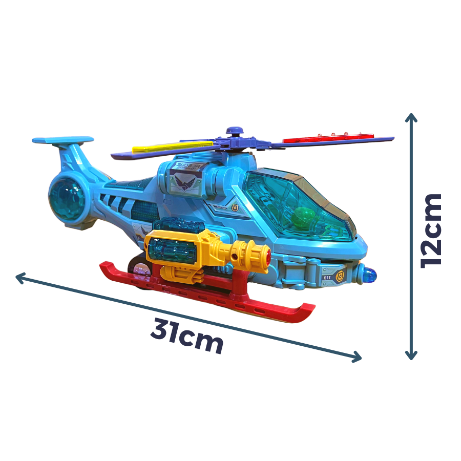 Svetleći helikopter za decu