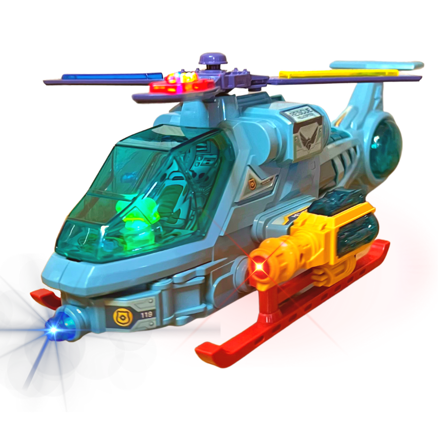 Svetleći helikopter za decu