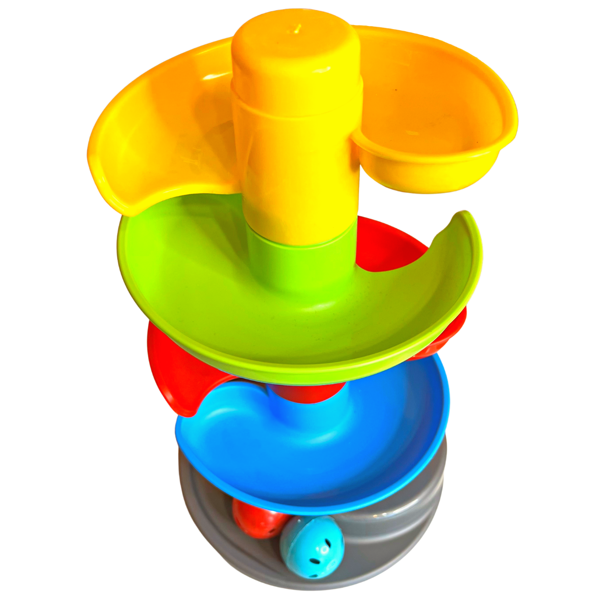 Kula spirala sa lopcitama - igračka za bebe